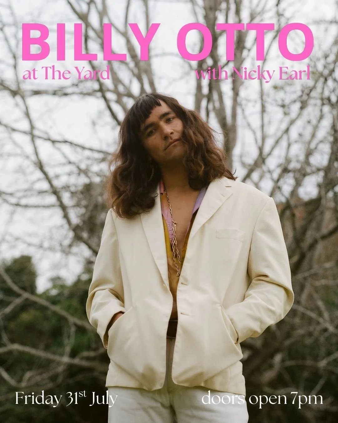 Billy Otto Gig Friday 31st July | Doors open 7:00pm