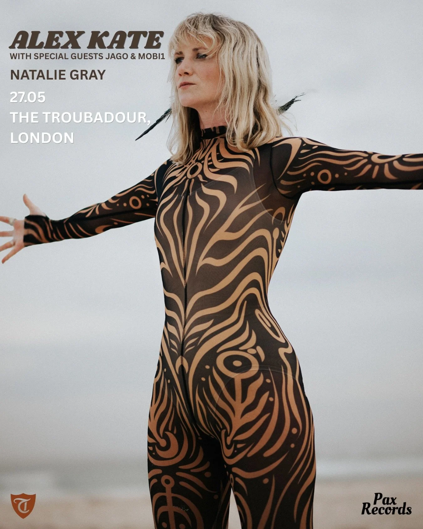 LONDON WEDNESDAY MAY 27 @troubadourlondon we have myself and  @natgraymusic performing with features from @thechelseapotter and @mobi1music 

Tickets still available &pound;10 in advance or &pound;12 on the door.
See you there! 
#livemusic #london #l