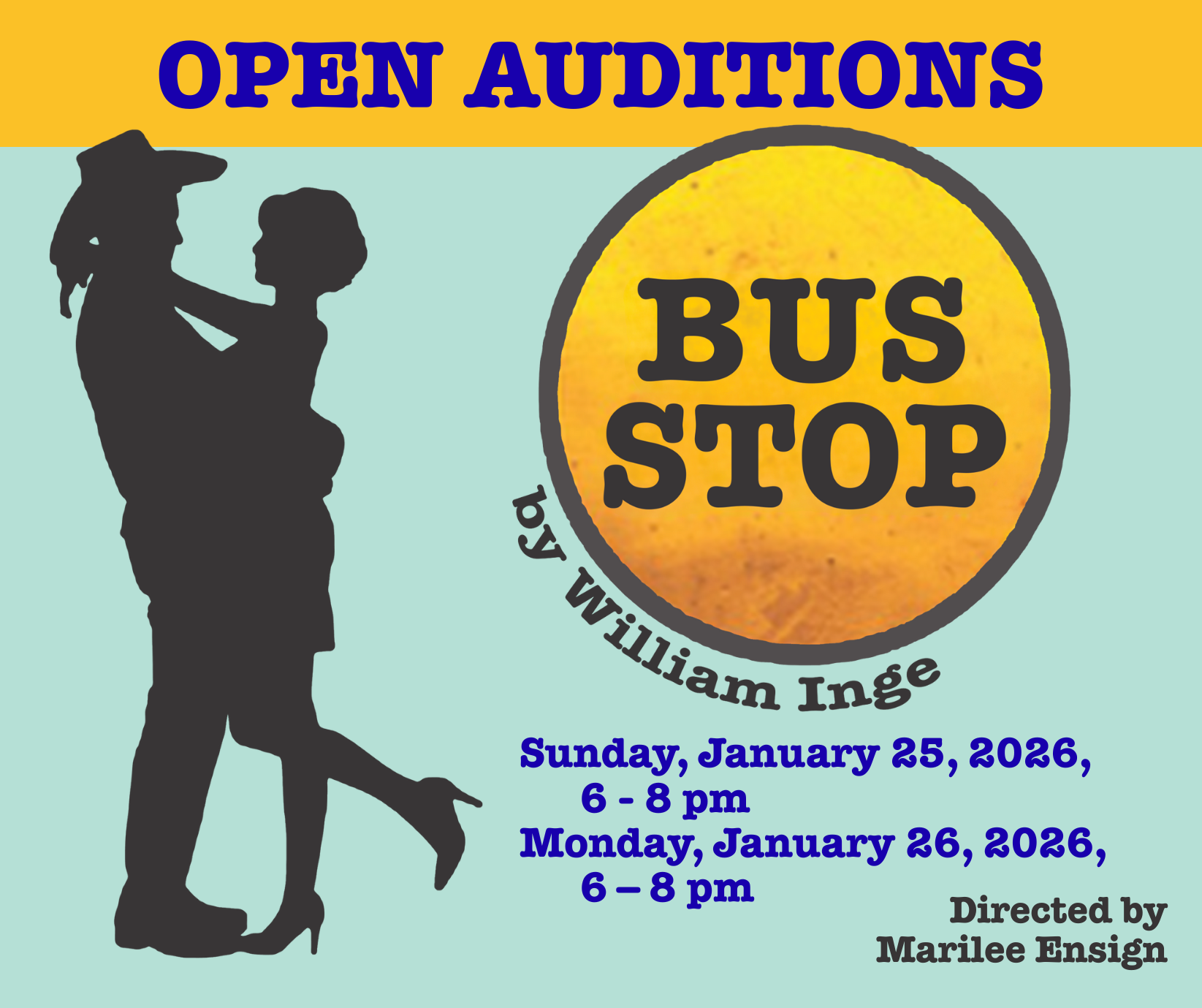 Open Auditions for BUS STOP