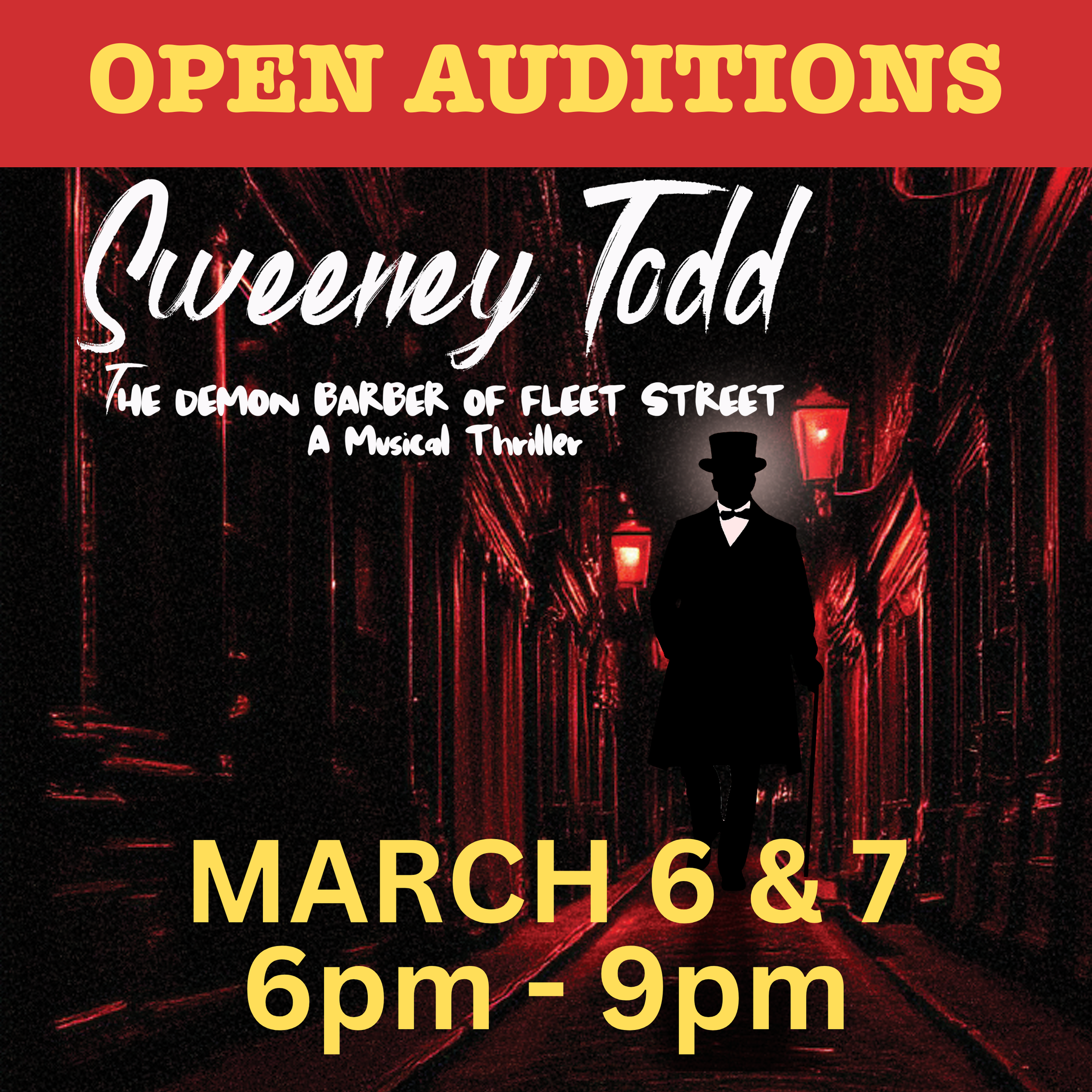 Open Auditions for Sweeney Todd