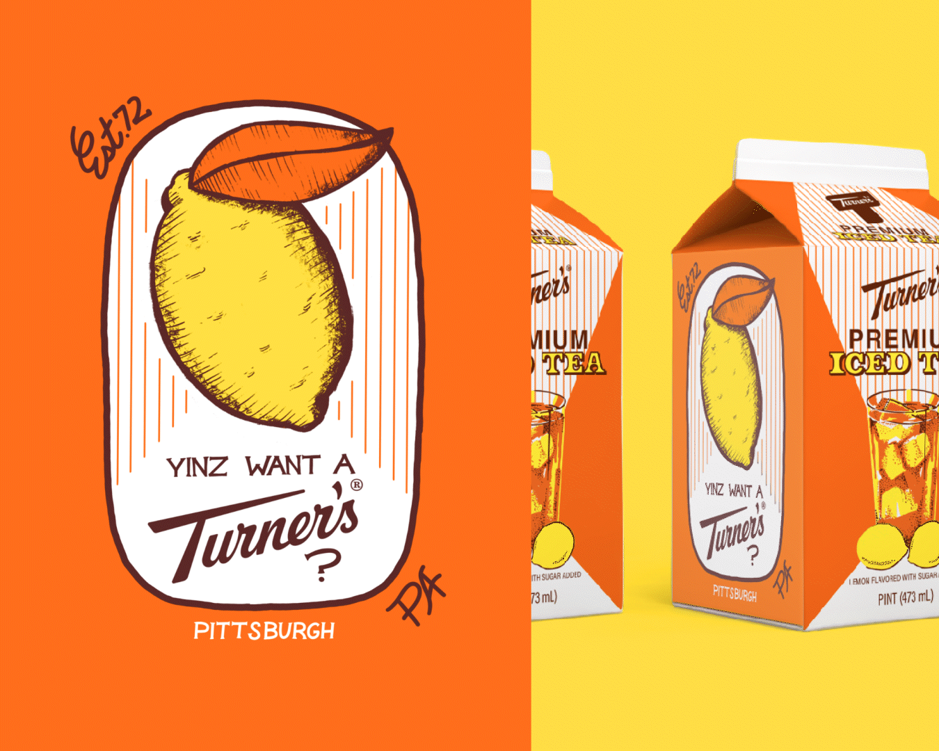 Turner's Tea cARTon Design Submission