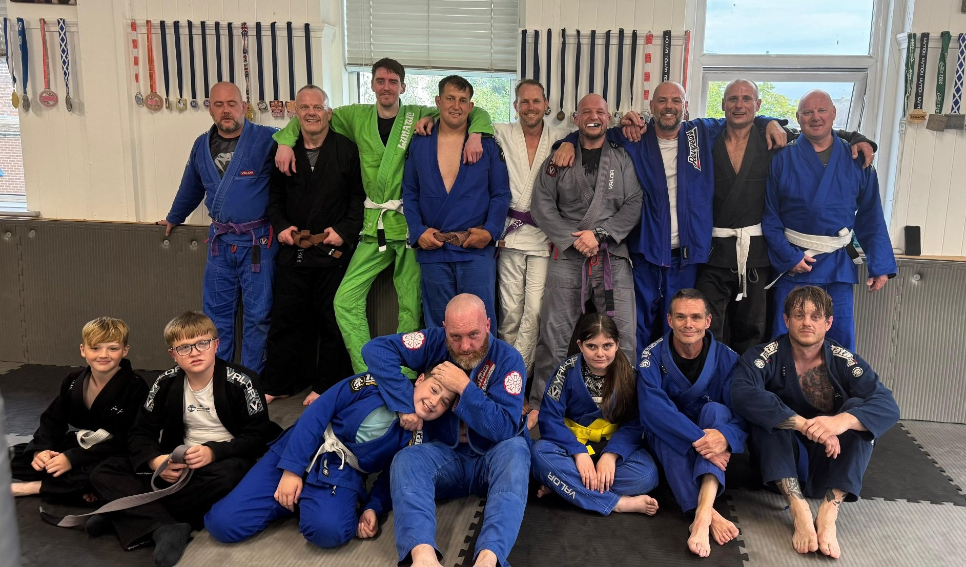 Dungeon Consett BJJ end of class photo 6th July 26