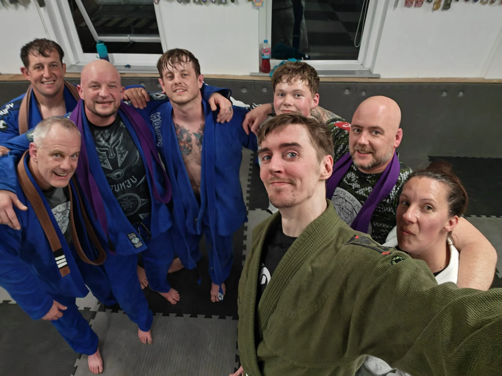 BJJ end of class training photo — 15 Sept 2026 at The Dungeon BJJ Consett