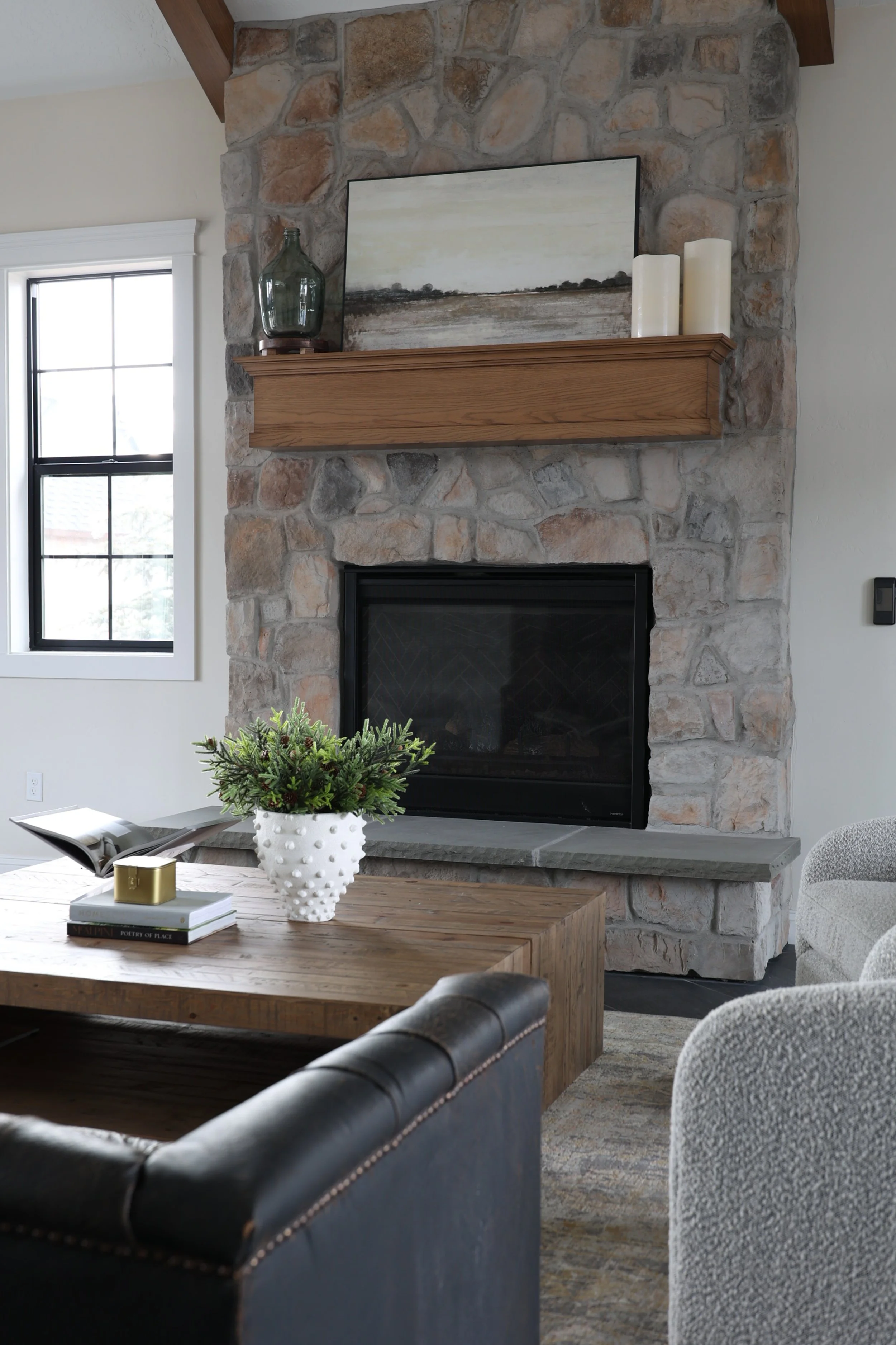  Pick the right sheetrock for your home build with Liz Powell Design in Logan, Utah. Finish the fireplace with large grey stones building a new house large remodel #LizPowellDesign #LizPowellInteriorDesign #BuildingaHome #dreamhome #interiordesigner 