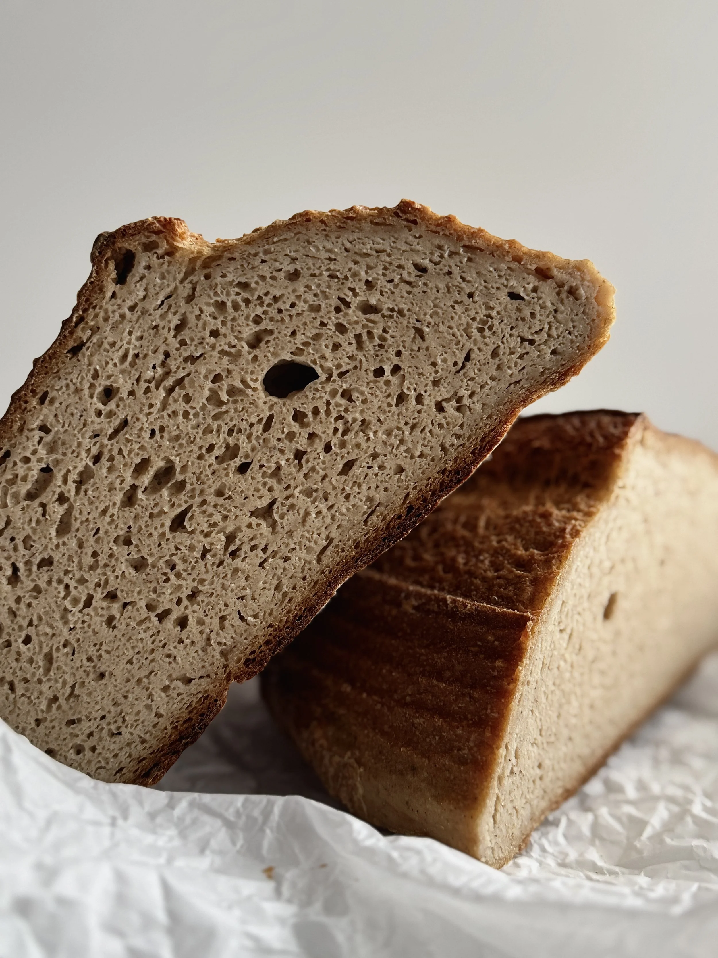 Gluten Free Sourdough Boule Cross Section