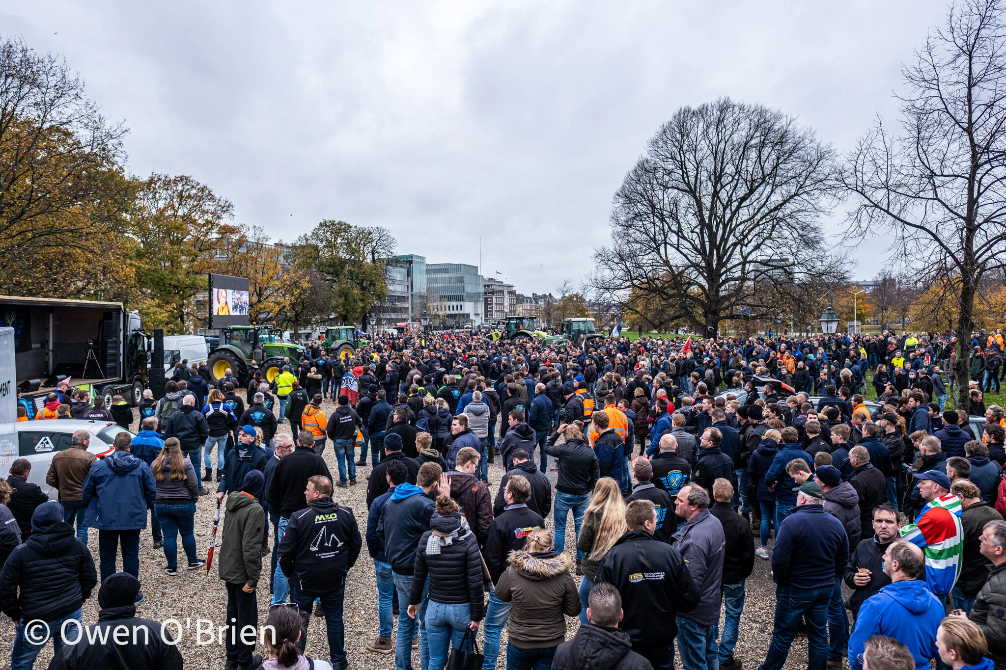 Duizenden boze boeren protesteren in Den Haag (november 2020).