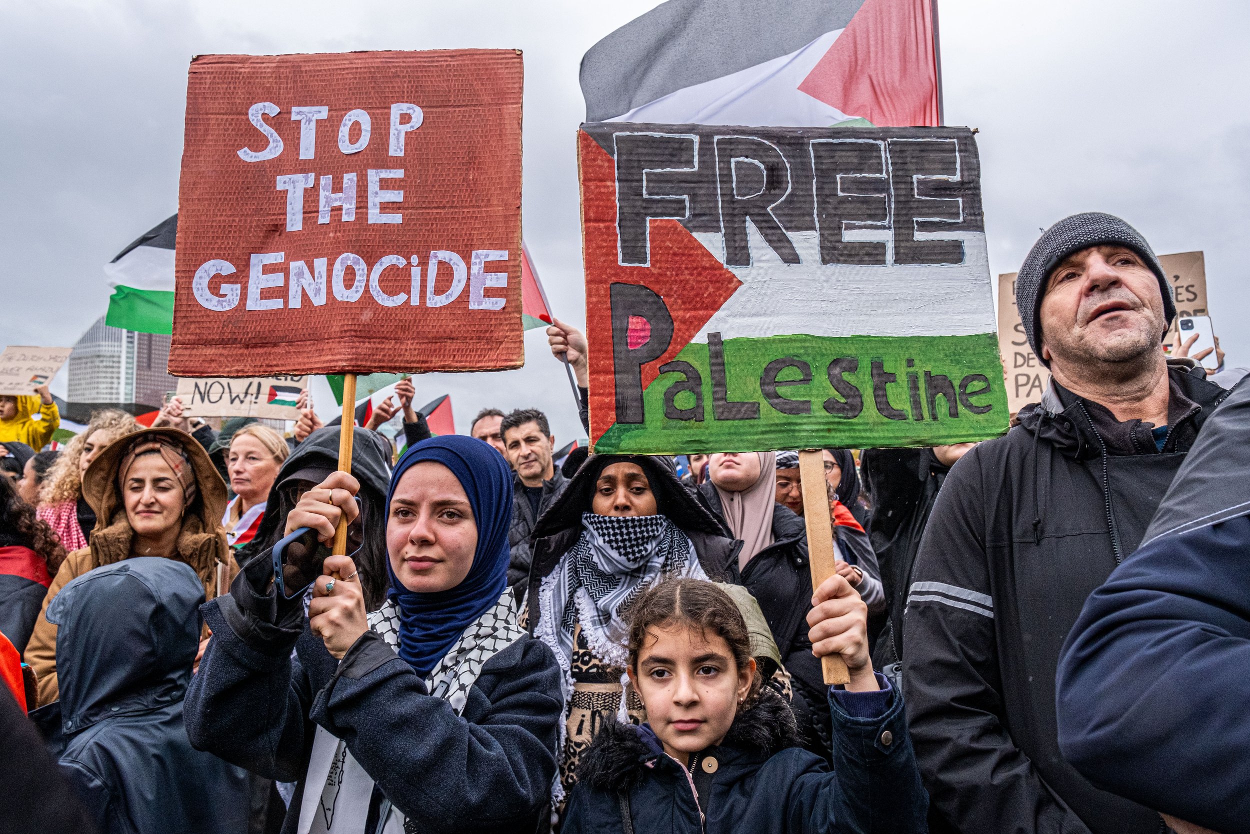 Pro-Palestina demonstratie in Den Haag (november 2023).