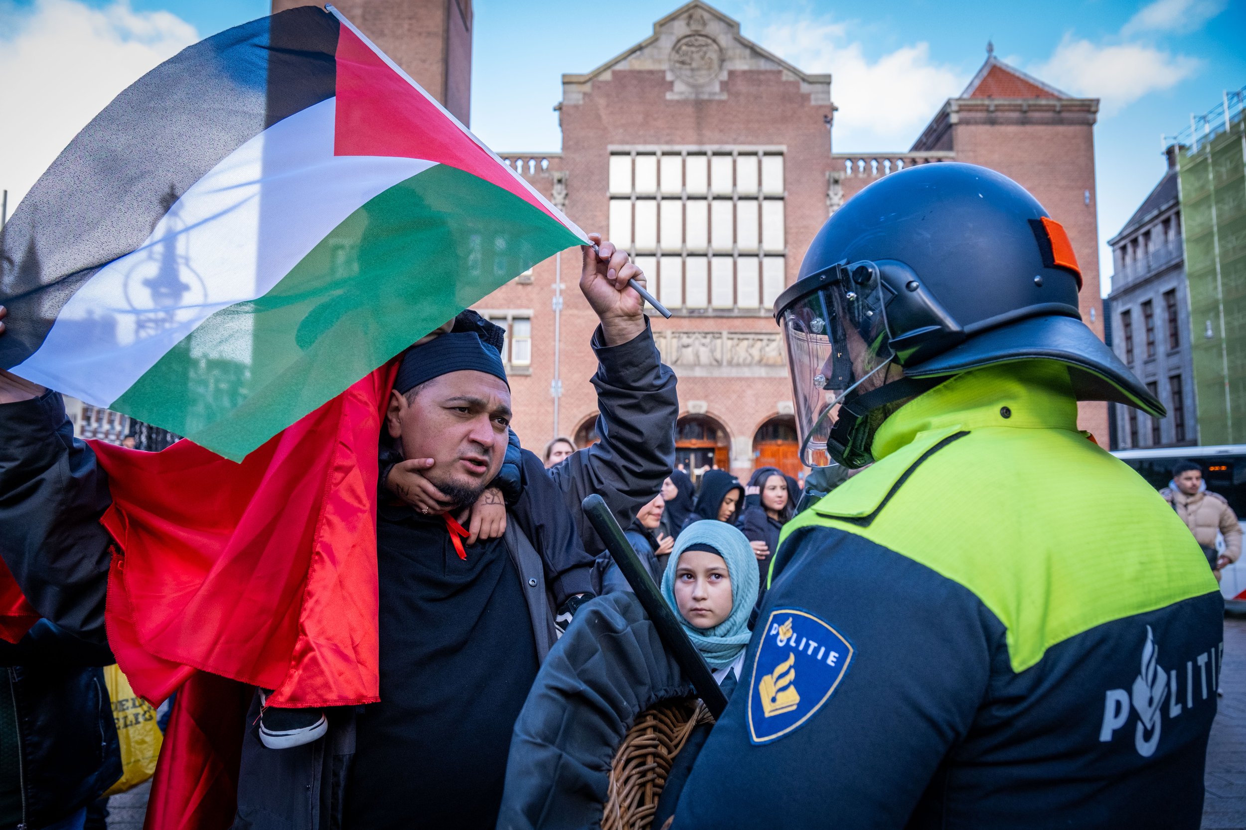 Pro-Palestina demonstratie in Amsterdam (oktober 2023).