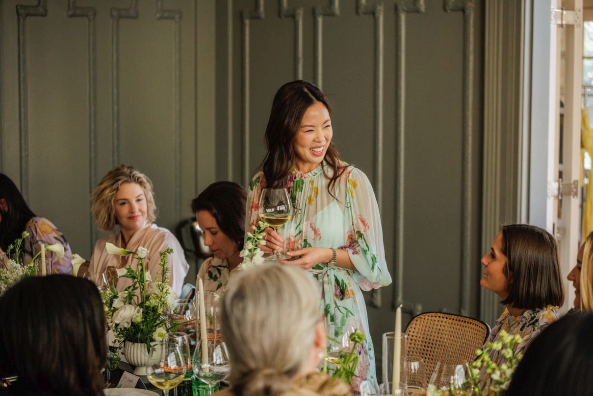 Last week @christylynncollection partnered with Sonoma based  @flowerswinery to co-host a special event celebrating Christy Lynn&rsquo;s Spring 2026 collection at the cultural landmark, @lacolombedorhtx  The pairing was a celebration of art, design, 