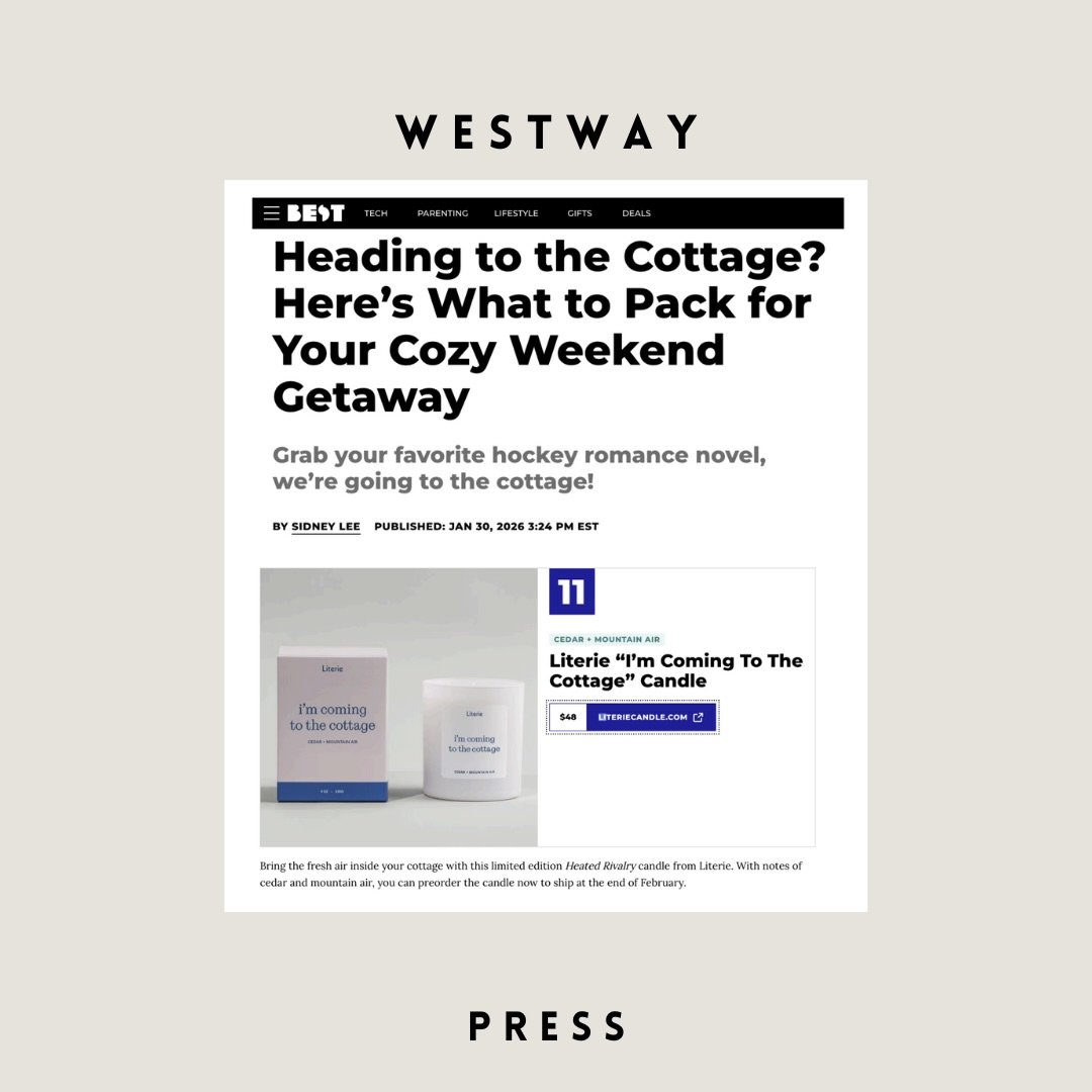 Thanks @bestproductsdotcom for featuring &ldquo;I&rsquo;m Coming to the Cottage&rdquo; @literiecandle 🔥