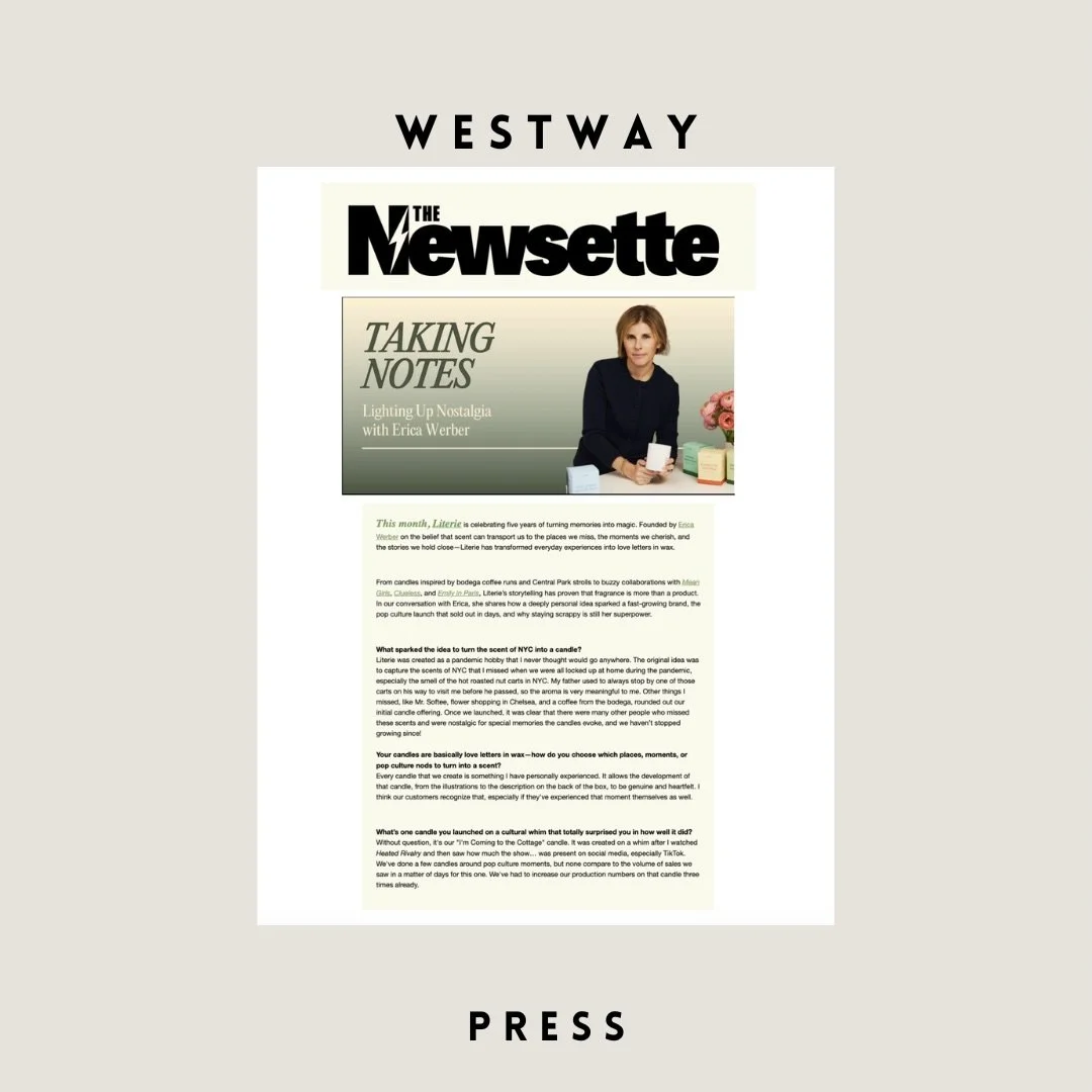 ✨ @erica_werber reflects on 5 years of @literiecandle with @the_newsette