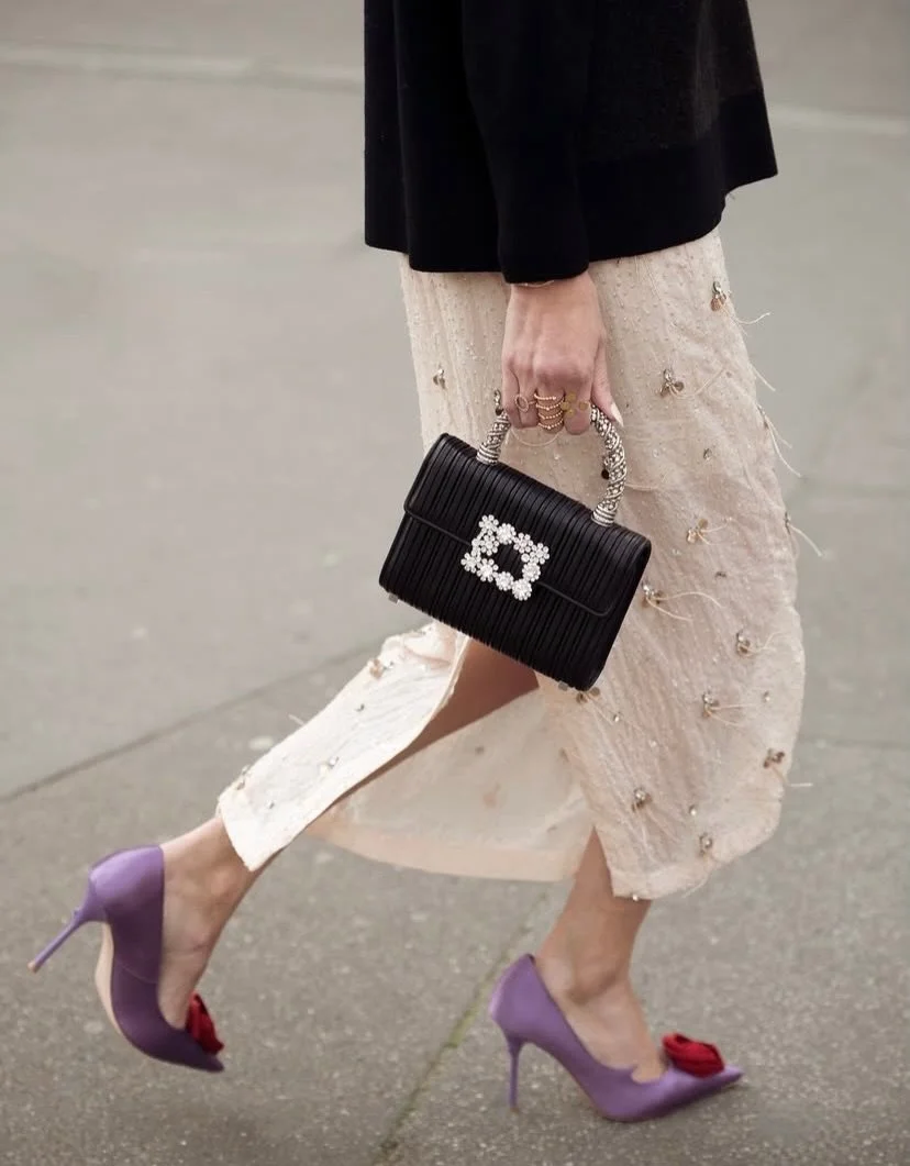 ✨ @melissadvale wears @christylynncollection in Paris during Paris Fashion Week