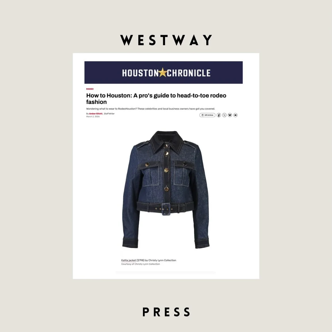 Thanks @houstonchron for featuring @christylynncollection in The Rodeo Fashion feature 🤠&hearts;️ @amberjelliott