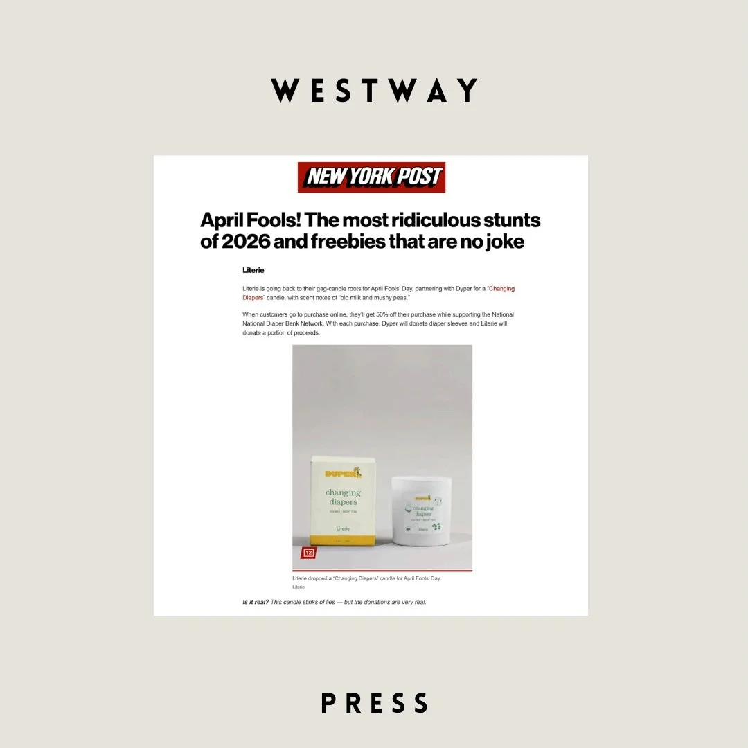 Thanks @nypost for covering @literiecandle &lsquo;s April Fool&rsquo;s candle with @get.dyper