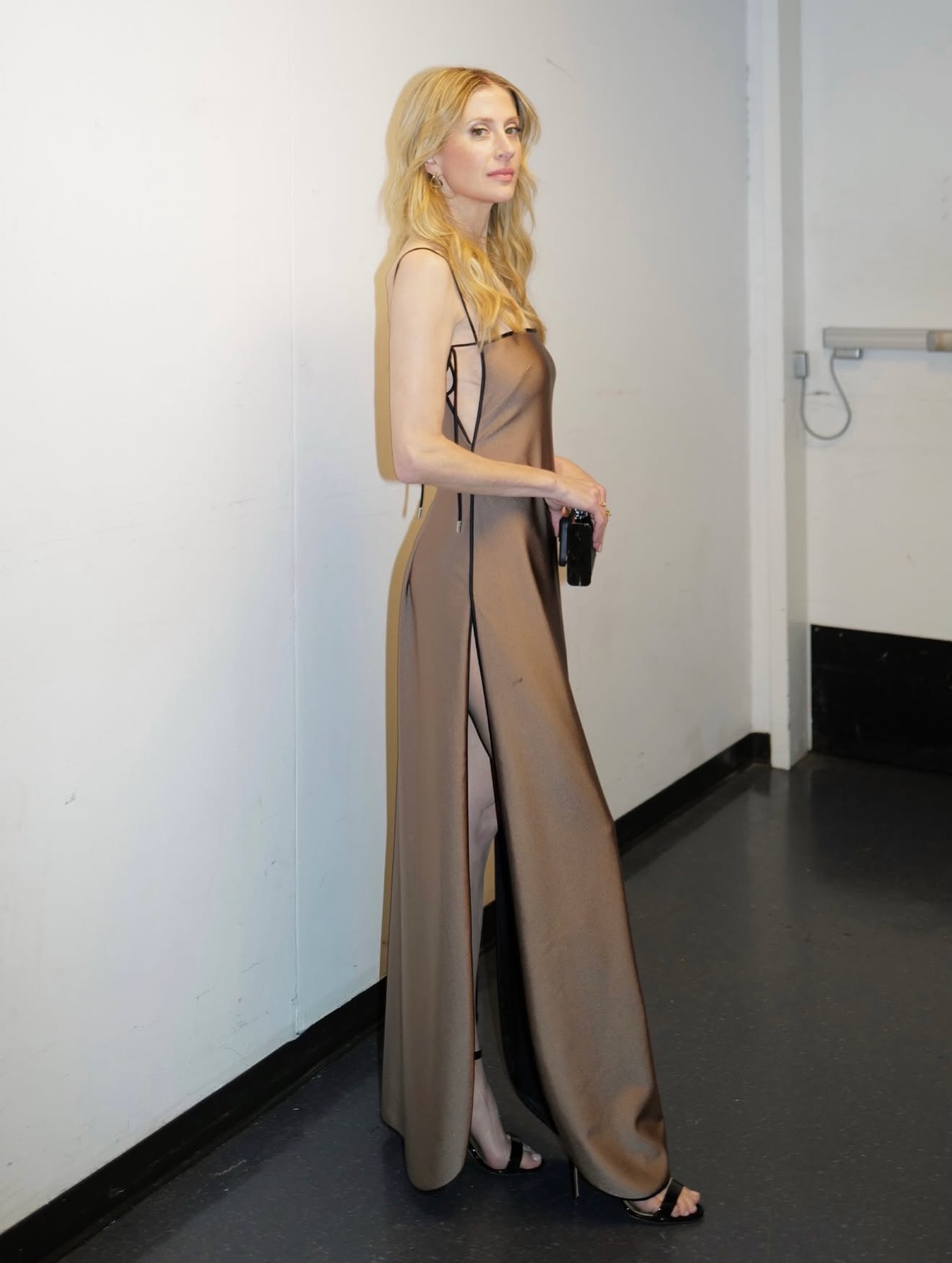 ✨ @caissielevy wore the @temilyofficial Signature Summer Bones Dress in Lunar to the 2026 Annual Drama Desk Awards where she won Outstanding Lead Performance in a Musical for her role in Ragtime on May 17, 2026, in New York City. Styled by @sarahslut