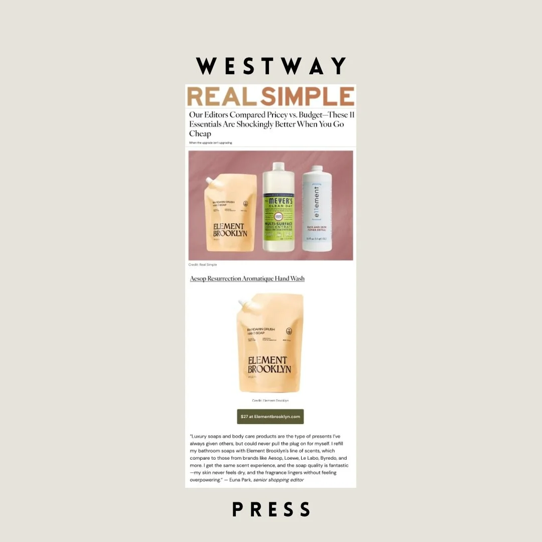 @element.brooklyn featured in @real_simple by @heywendystring ✨🧼🧴