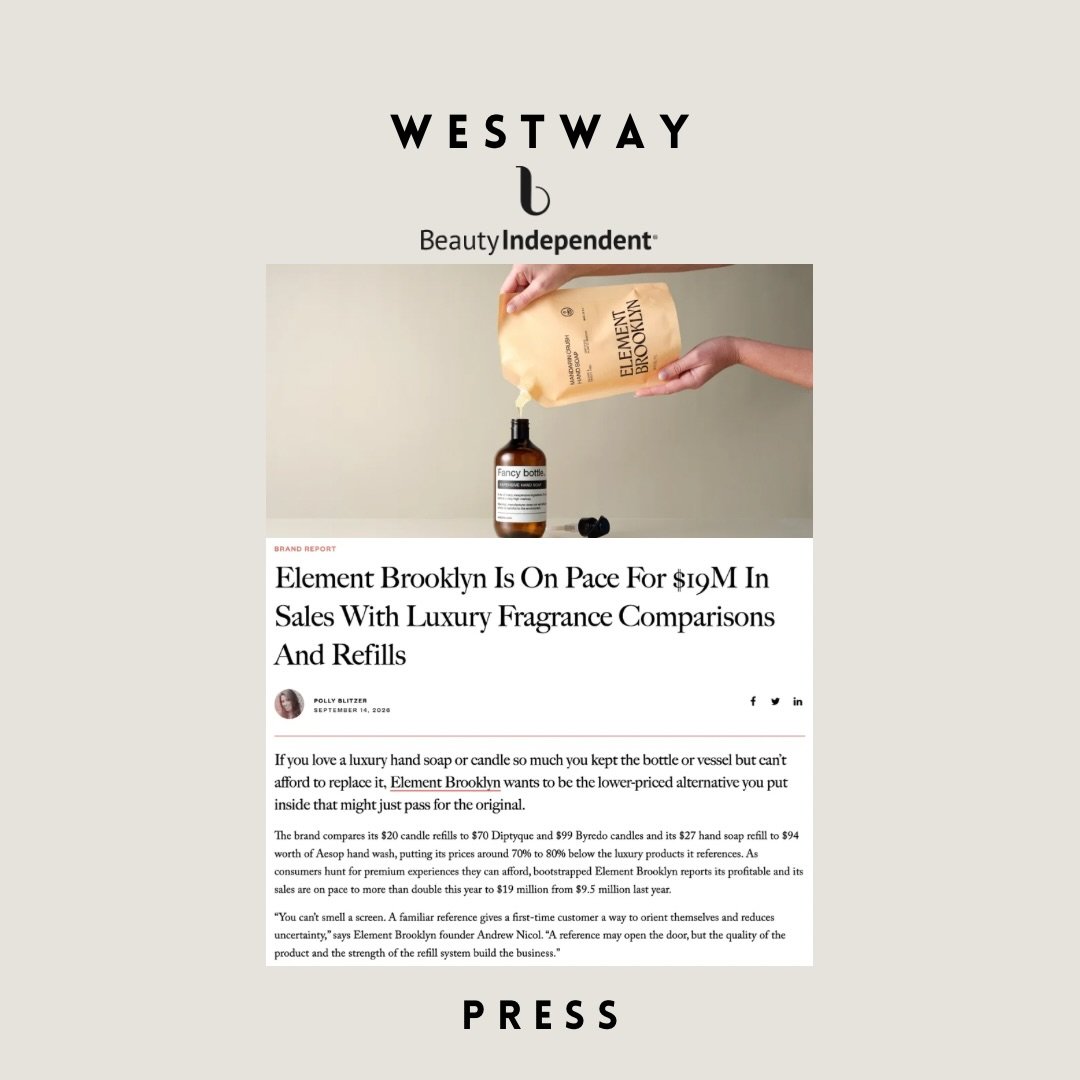 Great piece on @element.brooklyn in @beautyindependent by @pollyblitzer ✨🧴🧼