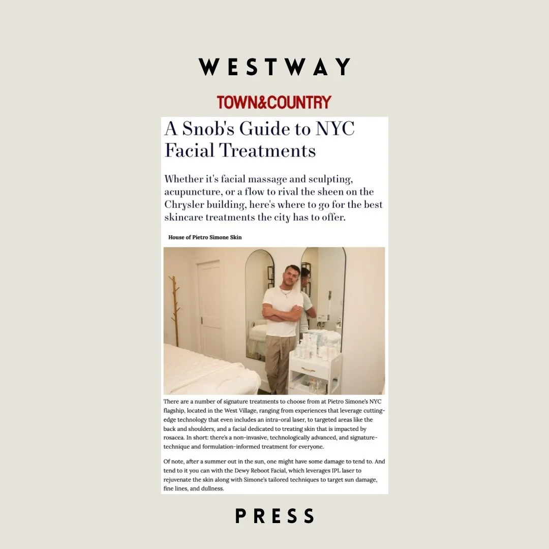 The master @pietrosimoneofficial featured on @townandcountrymag best skincare treatments in NYC ✨🧖 thank you @roxanne_adamiyatt!