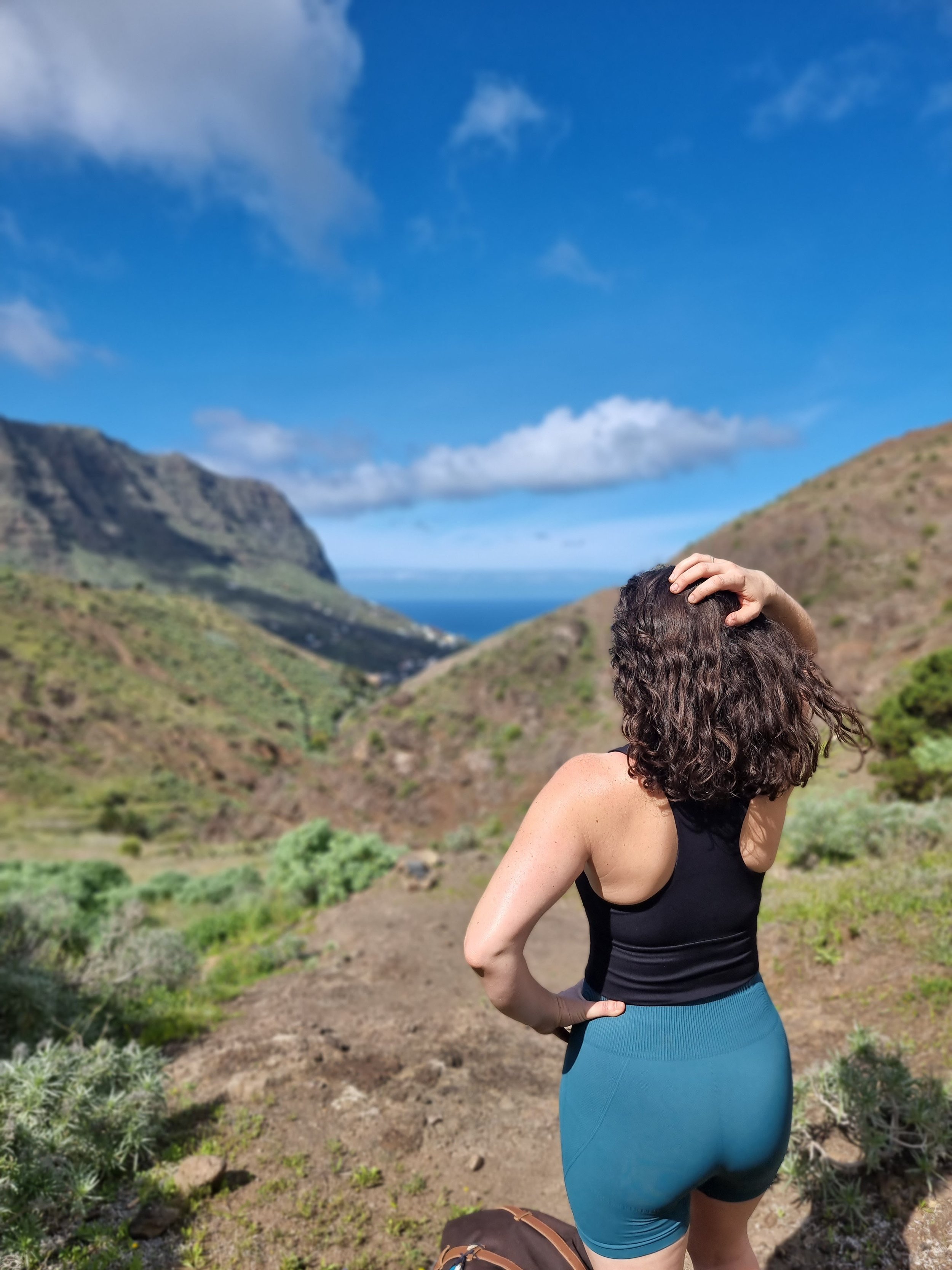 Cathy & juno Hermigua Circular Walk Hikinh Tenerife La Gormera