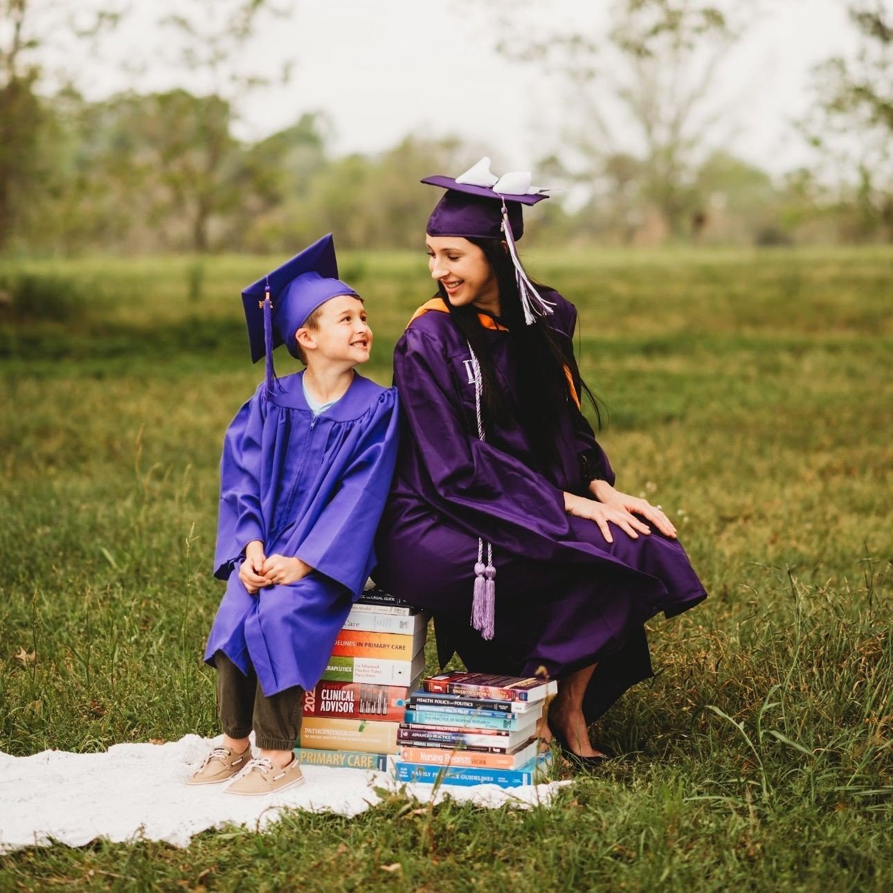 You helped Hailey be brave... 🤗💕⁠
⁠
&ldquo;Unbeknownst to me, I was pregnant with Hudson when I walked across the stage for my undergraduate degree. Now, we are graduating from kindergarten and graduate school together. I attended Embrace Grace in 