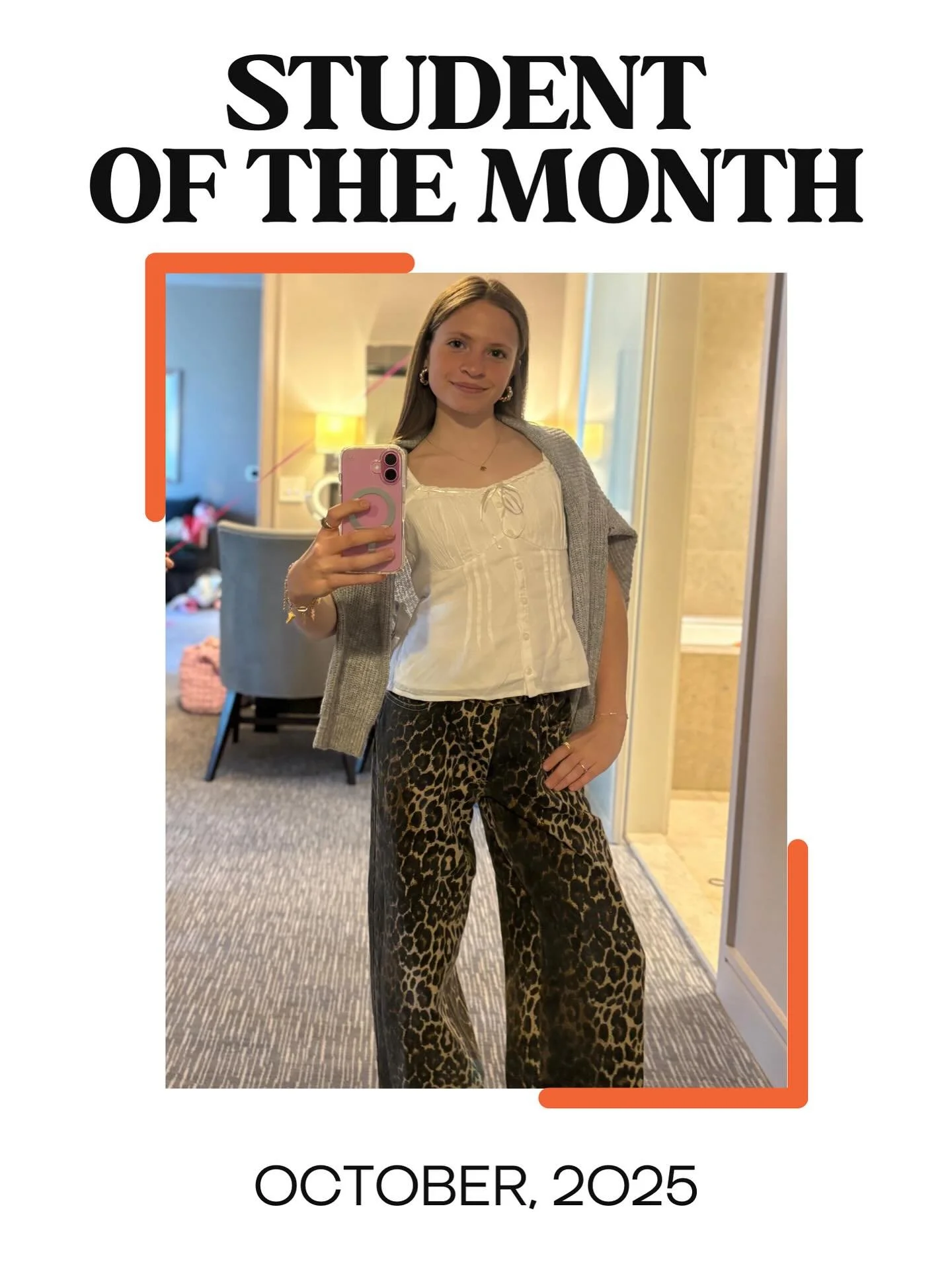 Introducing our October Student of the Month.. Sloane! β¨π
Sloane was chosen to be our October student of the month by Taylor for her very hard work, growth, growing commitment, and she has been nothing but kind and respectful to her teachers, our s