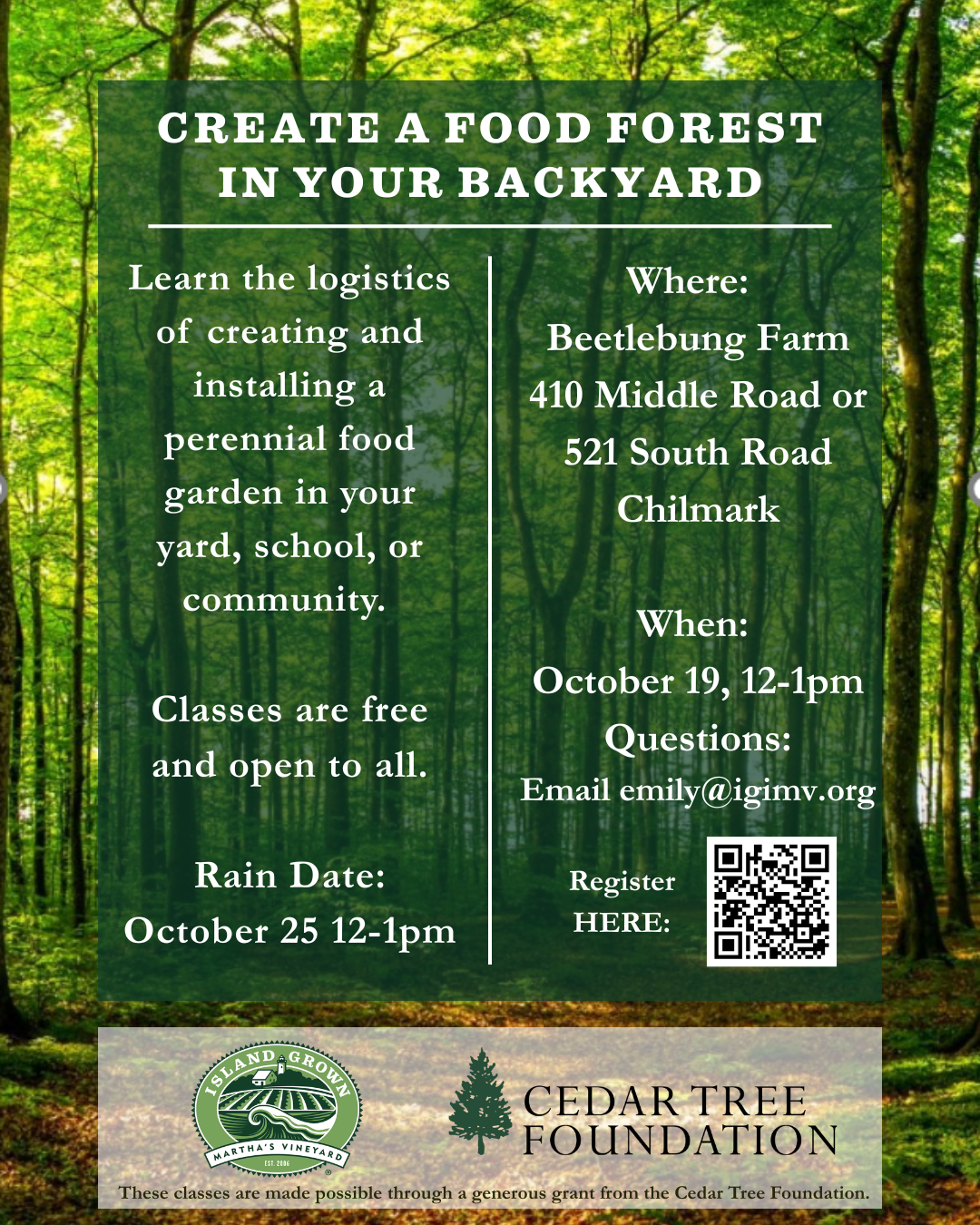 Create a Food Forest in Your Backyard