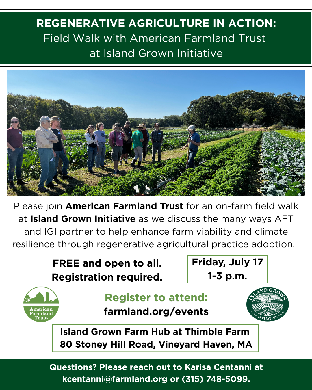 Regenerative Agriculture in Practice: Field Walk at Island Grown Initiative