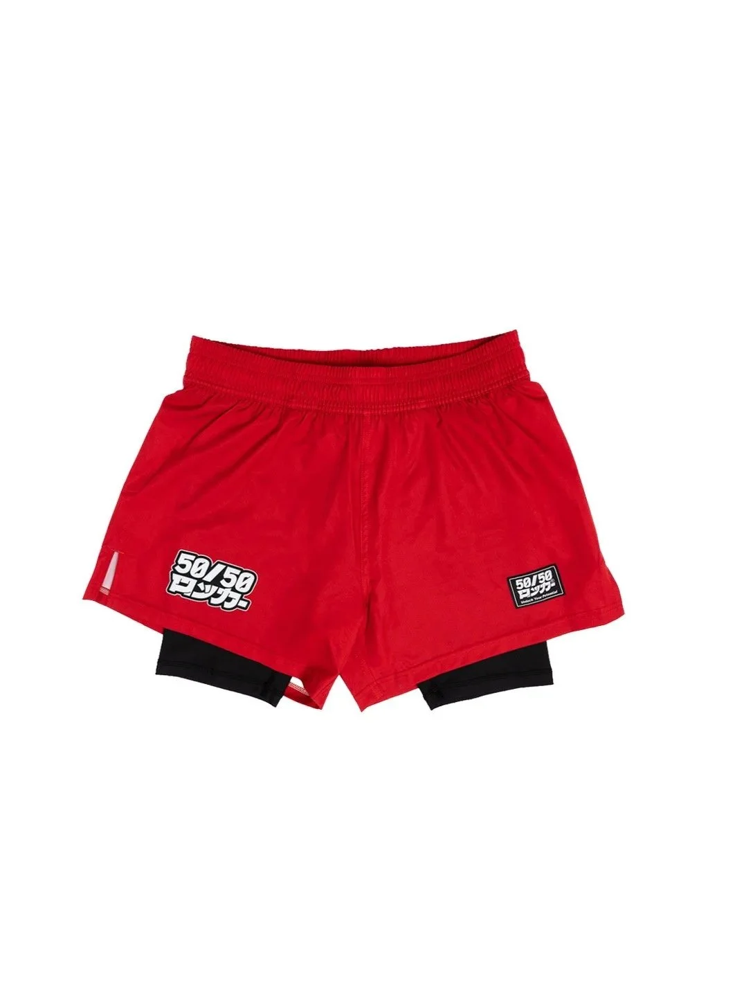 Red Double Layer Combination Shorts