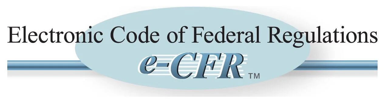 Electronic Code of Federal Regulations - John Beath Environmental Consultants