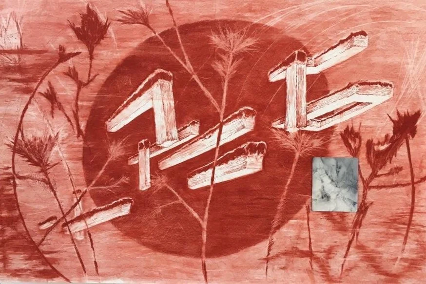 Barro_Matias Duville_Levitating in red_2018_Sanguina sobre papel_150x260cm.JPG
