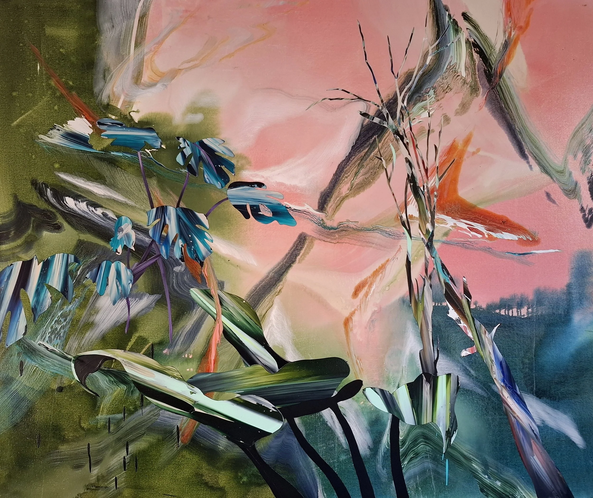  Germán Tagle   Esas mañanas , 2025  142 × 174 cm  Cortesía Galería Aninat 