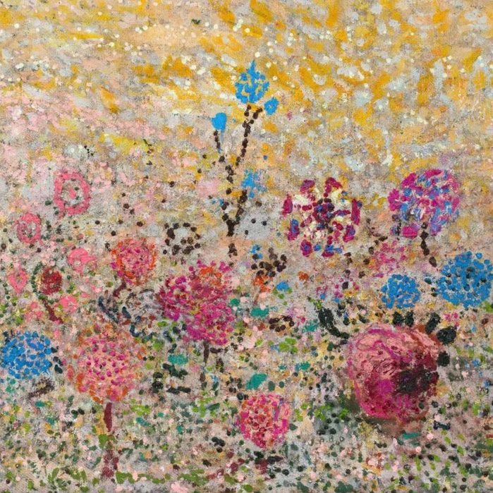  Vicente Grondona  Untitled (Acuarela de los Canteros) , 2025 Técnica mixta sobre canvas 90 × 120 cm Cortesía del artista y de Galería Xippas 