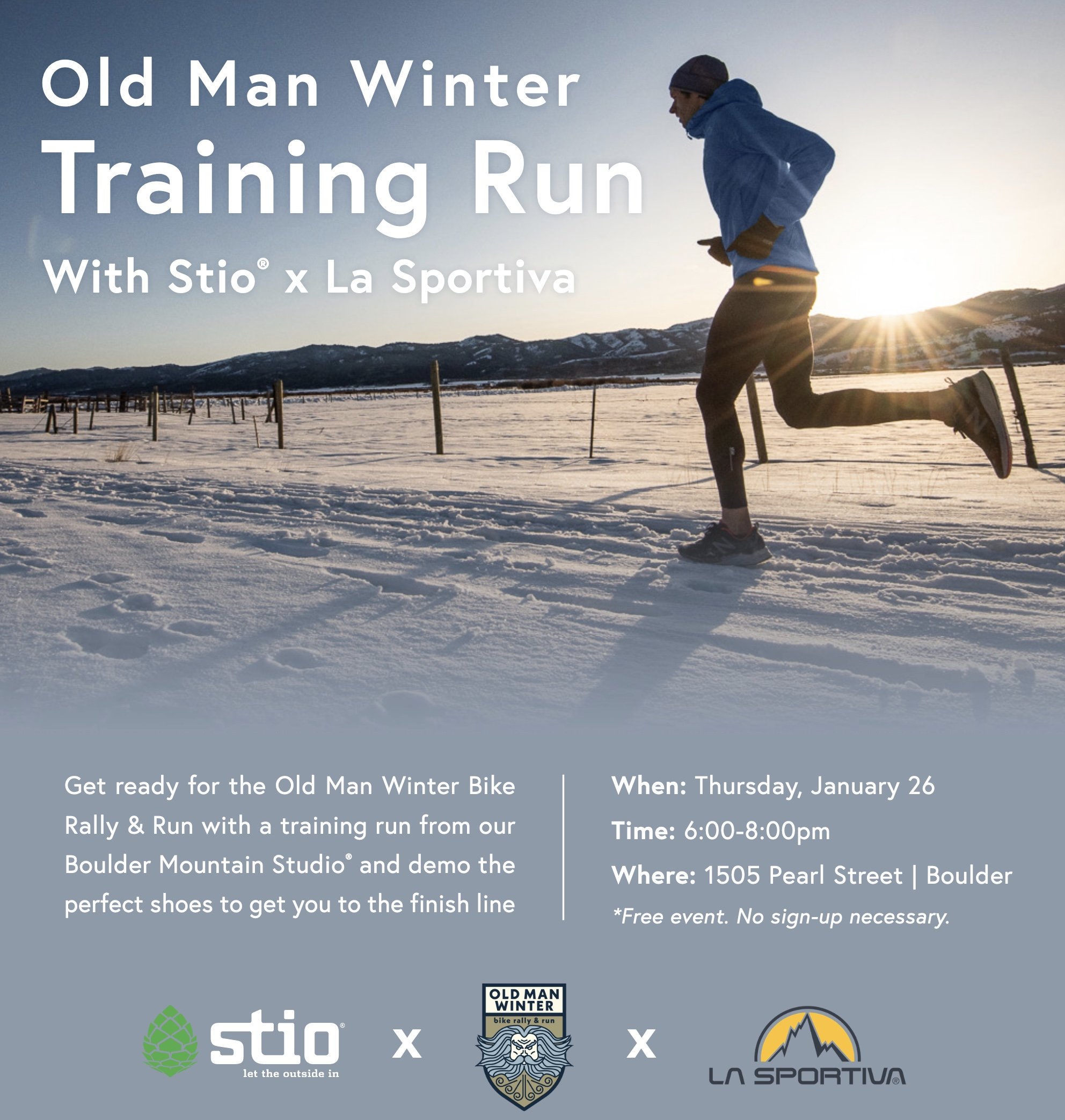 Run Training: STIO Boulder with La Sportiva Demo!