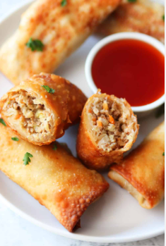 Pork Egg Rolls w/ Sweet and Sour