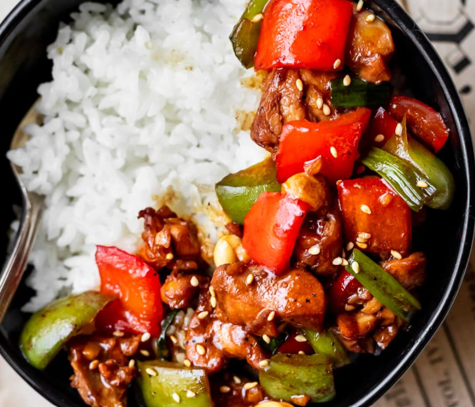Kung Pao Chicken with Rice