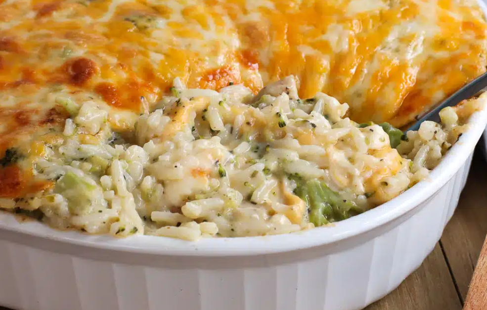 Cheesy Chicken Broccoli and Rice