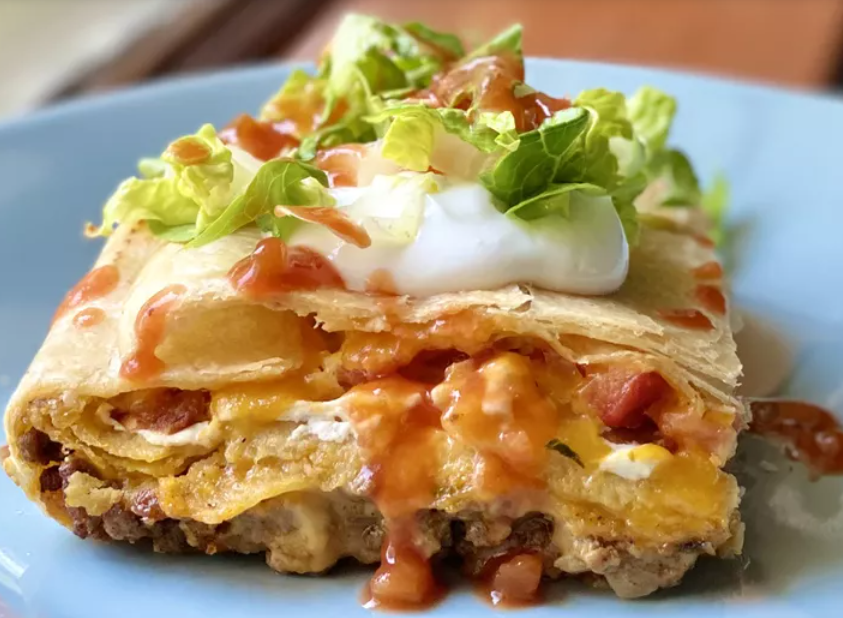 Taco Bell Crunchwrap Casserole