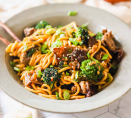 Beef and Broccoli Yakisoba