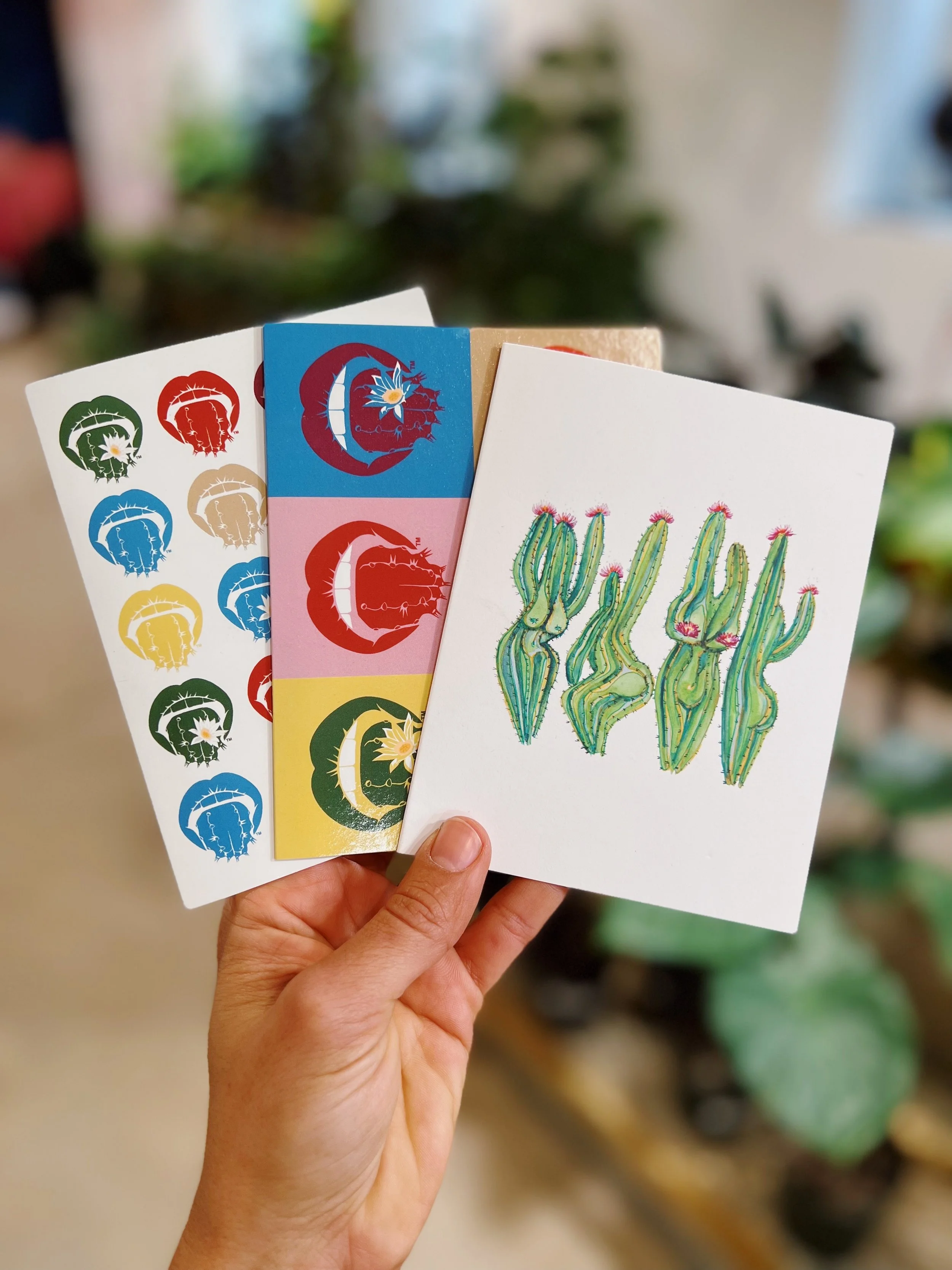 Dancing Cactus Ladies Cards