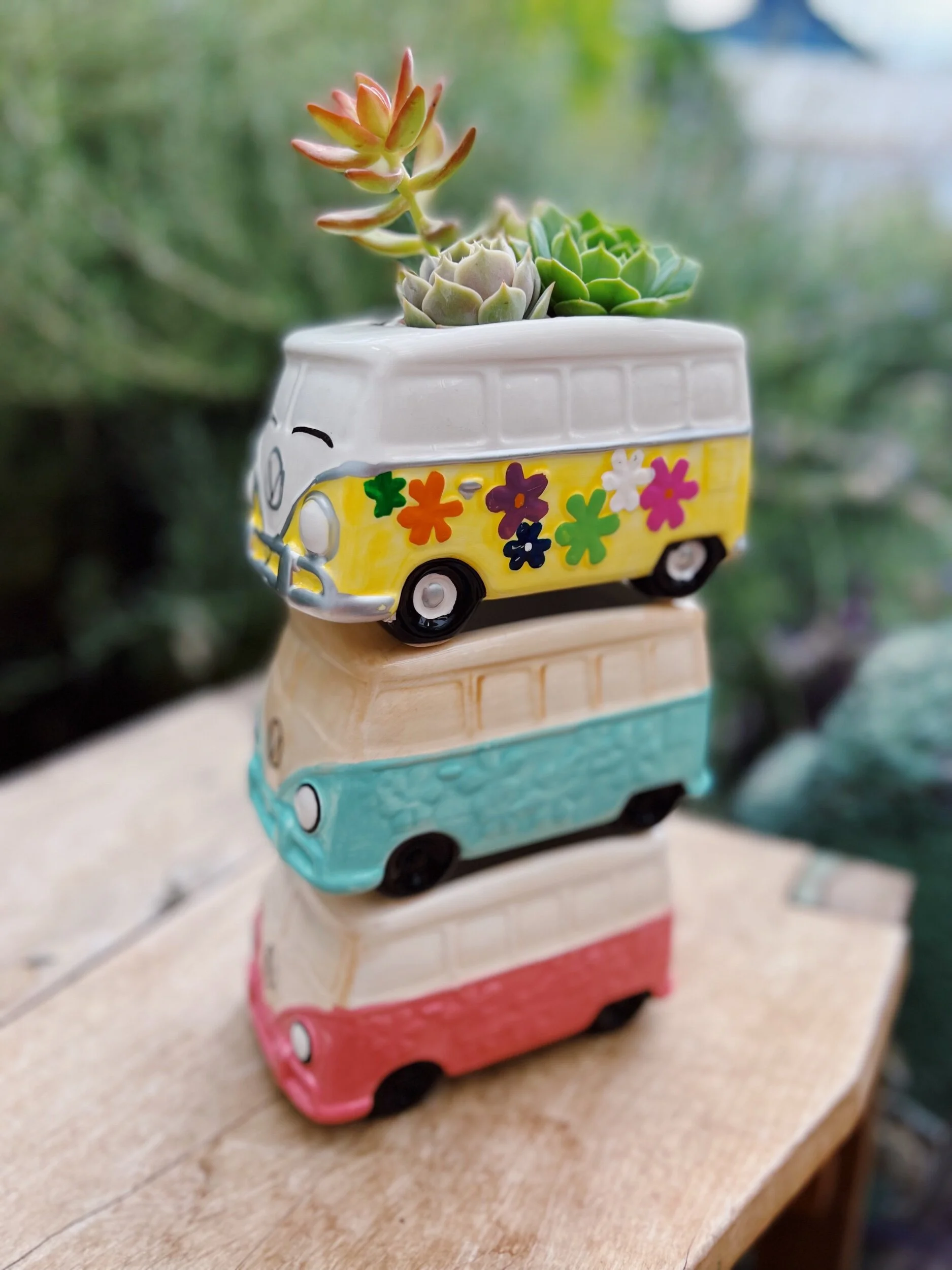Succulent Hippy Bus Pot — The Prickly Pear