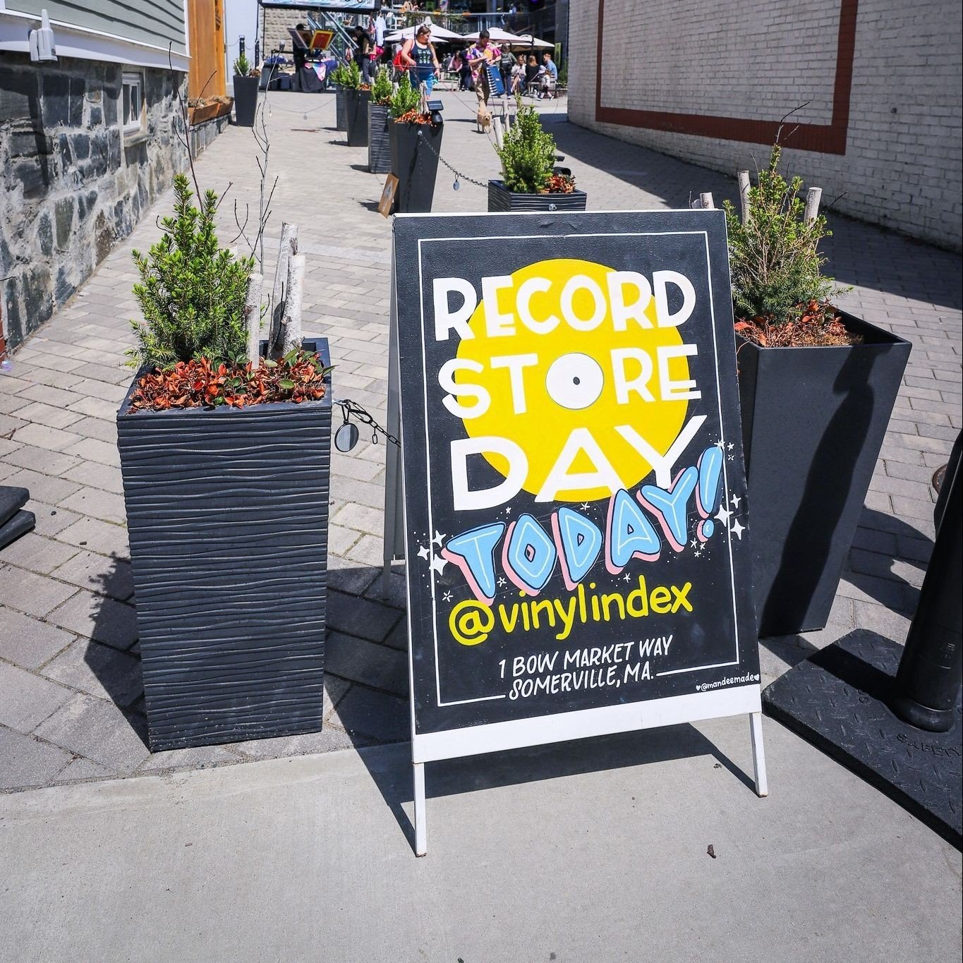 Today is the day! Doors at @vinylindex open at 9am and courtyard festivities kick off at noon. RSD exclusives, live screen printing RSD merch, DJs, specials, and more 🎵