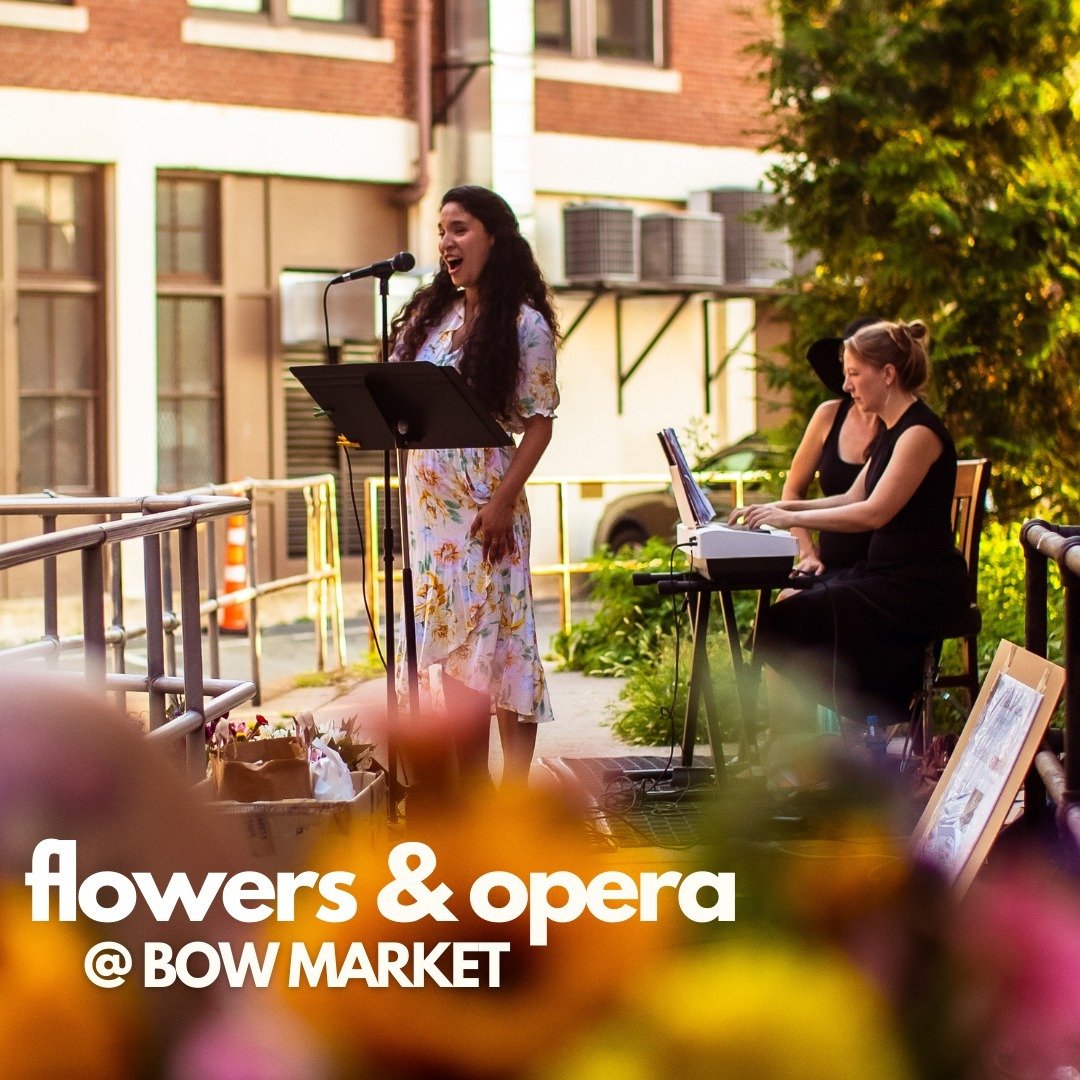 Save the date for Flowers &amp; Opera! ⁠
⁠
June 7th from 6-9pm @operaontapboston presents Flowers and Opera at Bow Market with live opera singers, free flowers from Nellie&rsquo;s Wildflowers, and a food drive. Come for the live opera and walk away w