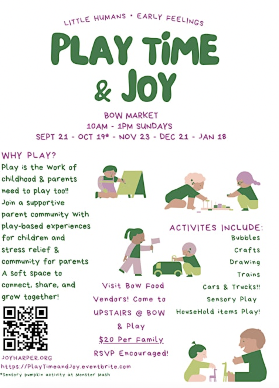 Play Time &amp; Joy x Upstairs at Bow 