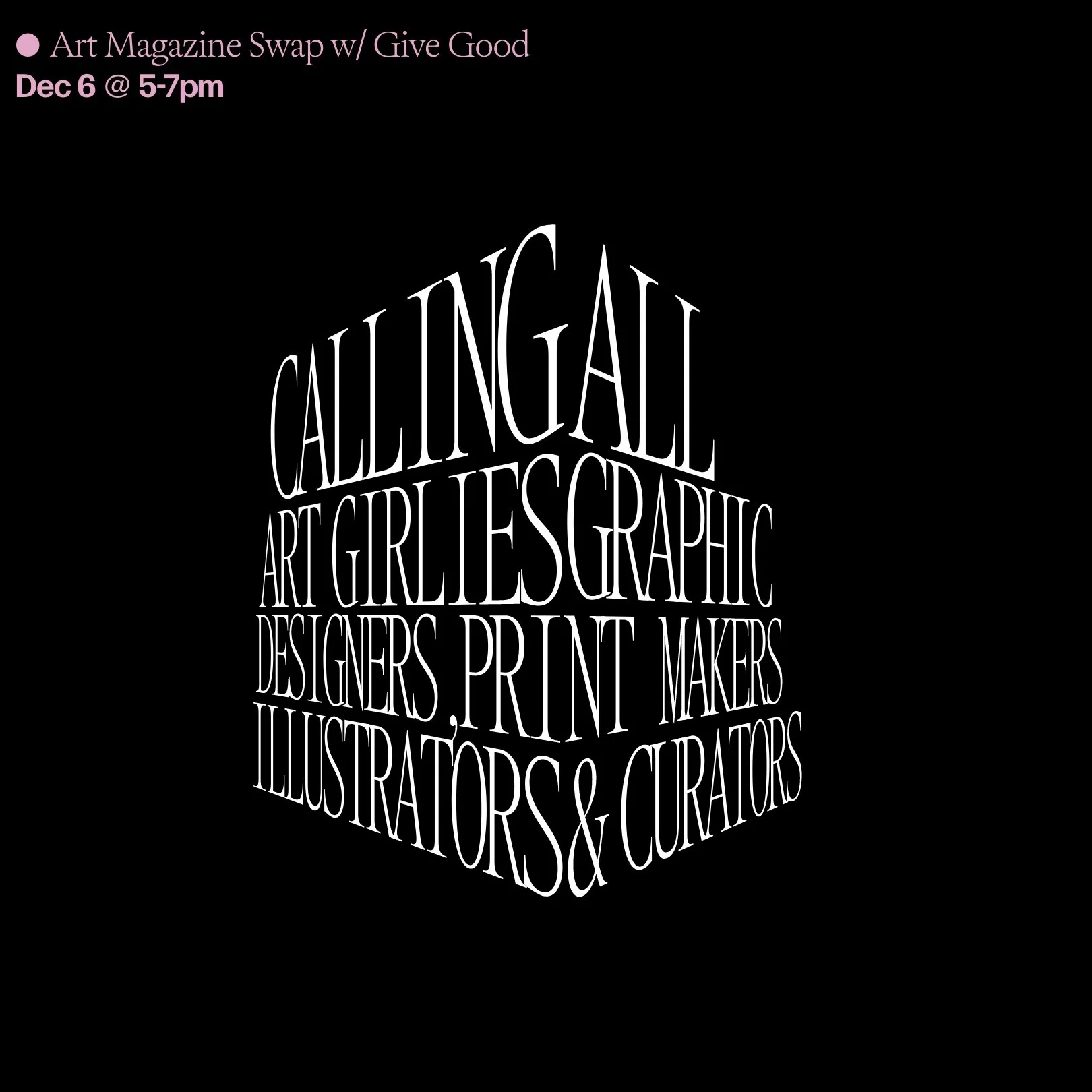 Art Magazine Swap w/ Give Good &amp; Night Cap Radio