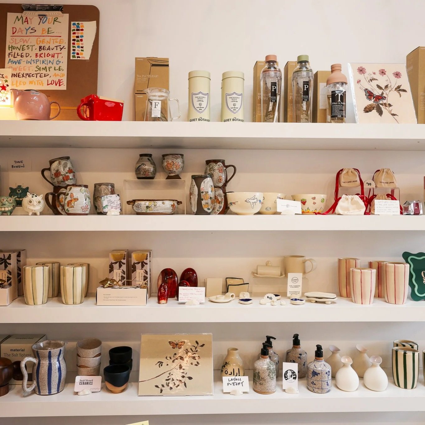 Find vintage or new pottery for family dinners 