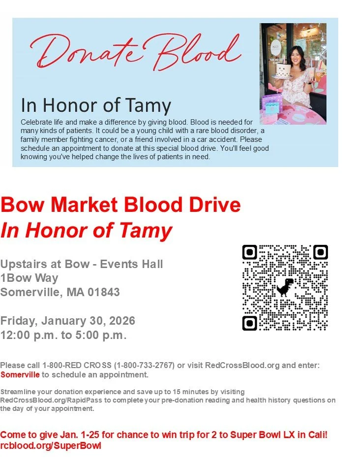 Bow Market Blood Drive - In Honor of Tamy