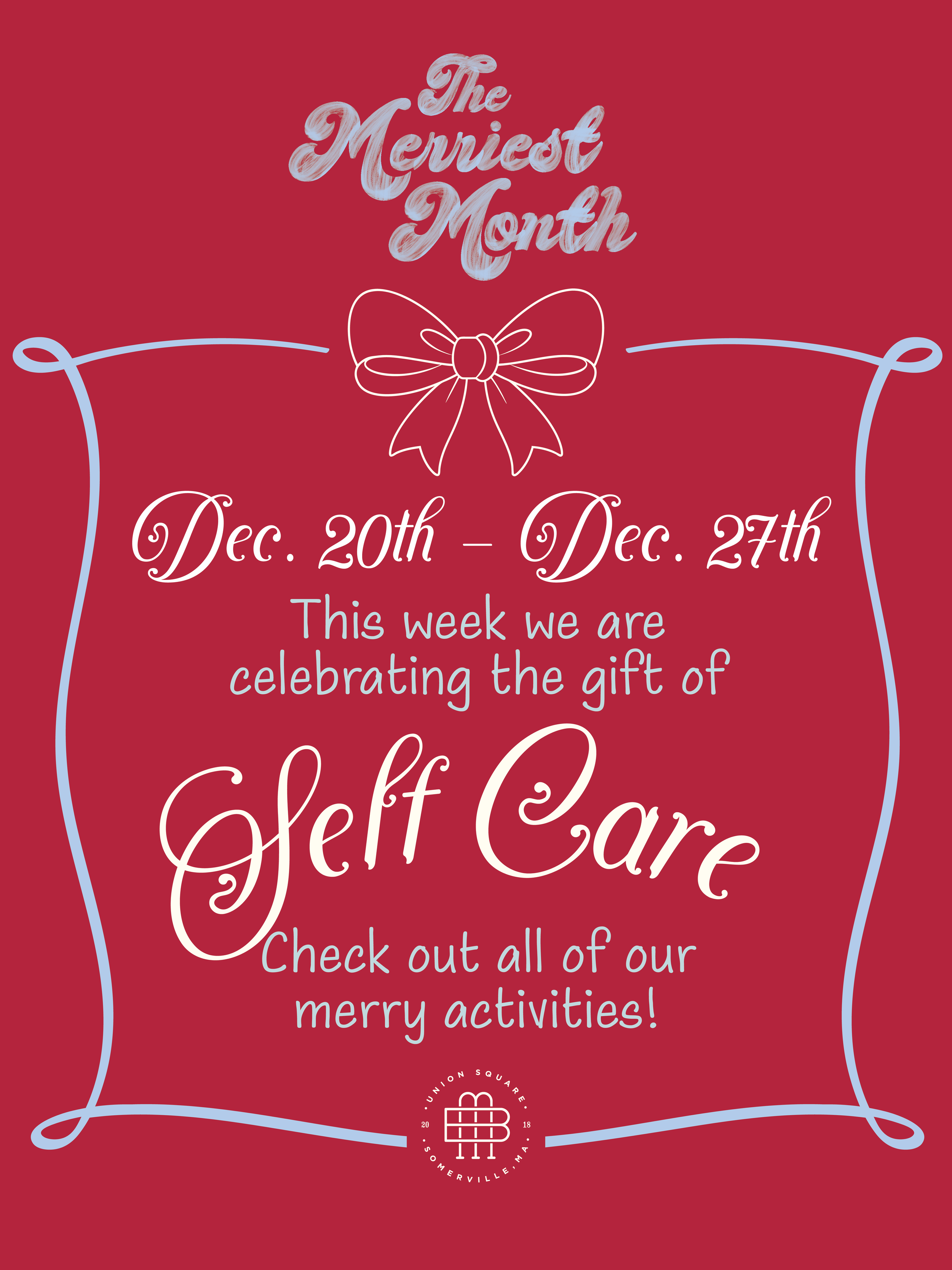 The Merriest Month: Self Care is a Gift