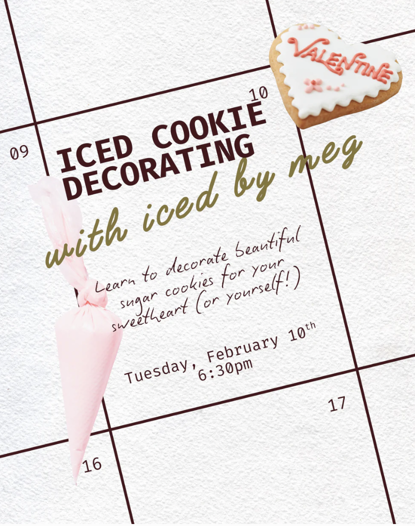 Valentine's Cookie Decorating 101 x Goldie Ceramics 