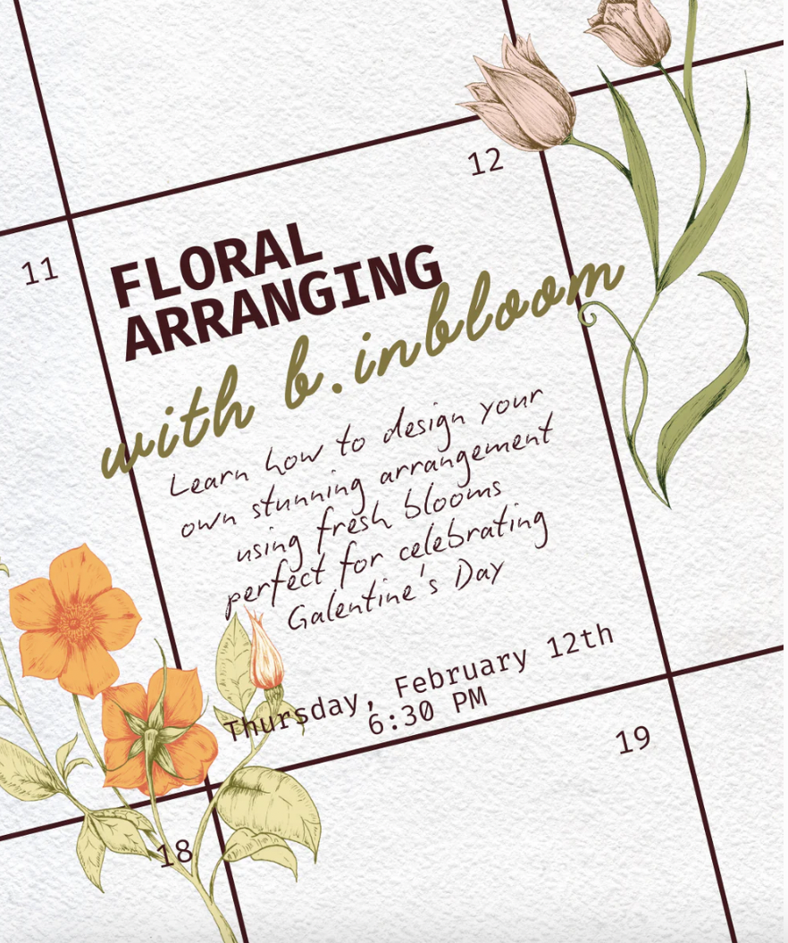 Floral Arranging Workshop x Goldie Ceramics