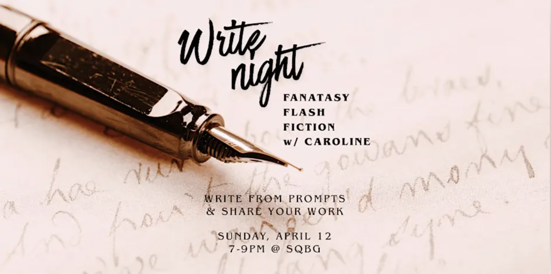 Write Night x Side Quest Books &amp; Games 
